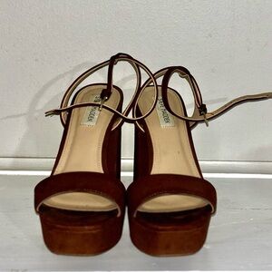 Steve Madden Chocolate Brown Platform Heels